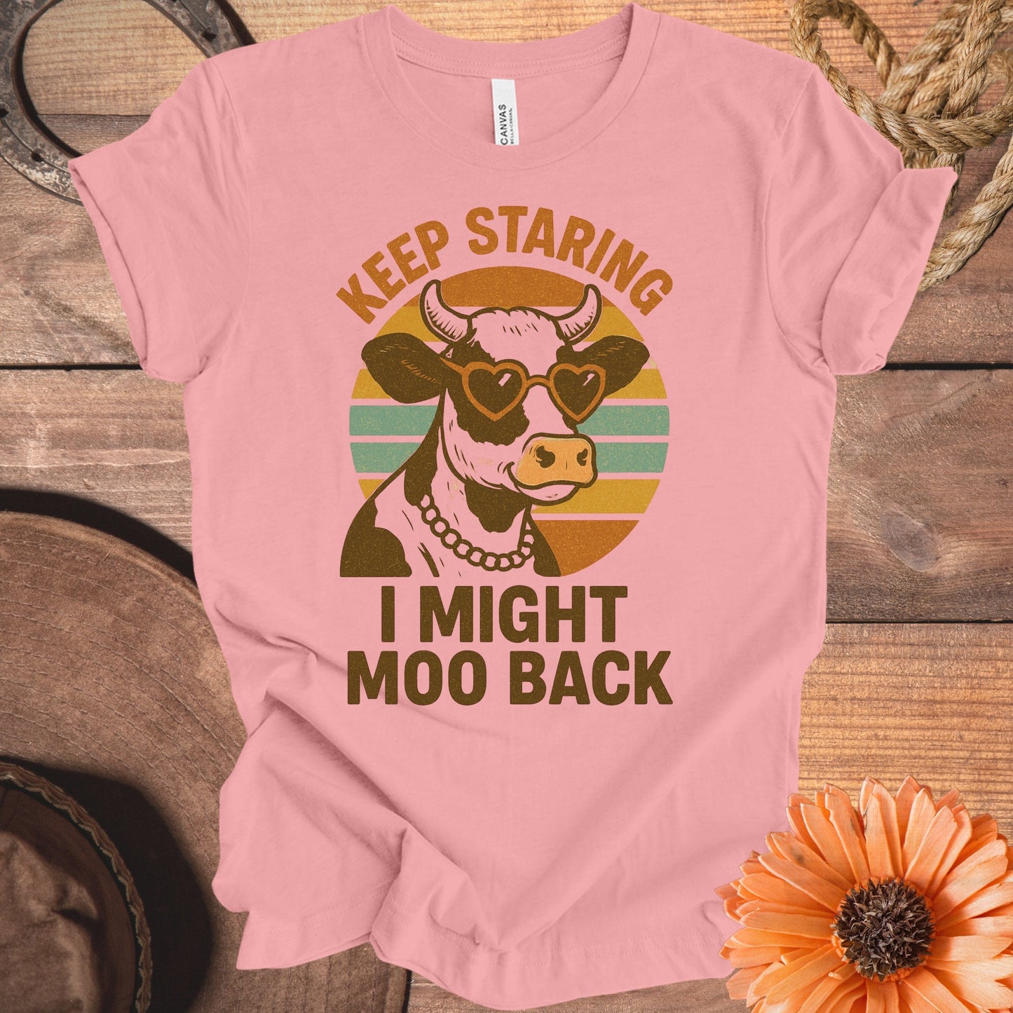 Keep Staring I Might Moo Back Graphic T-Shirt product type