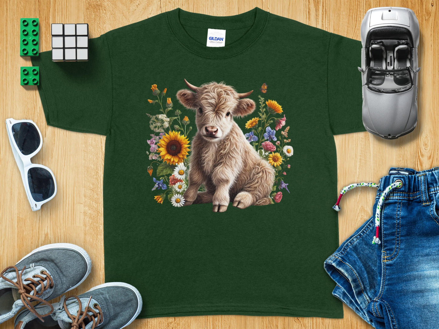 Cute Highland Cow Graphic T-Shirt product