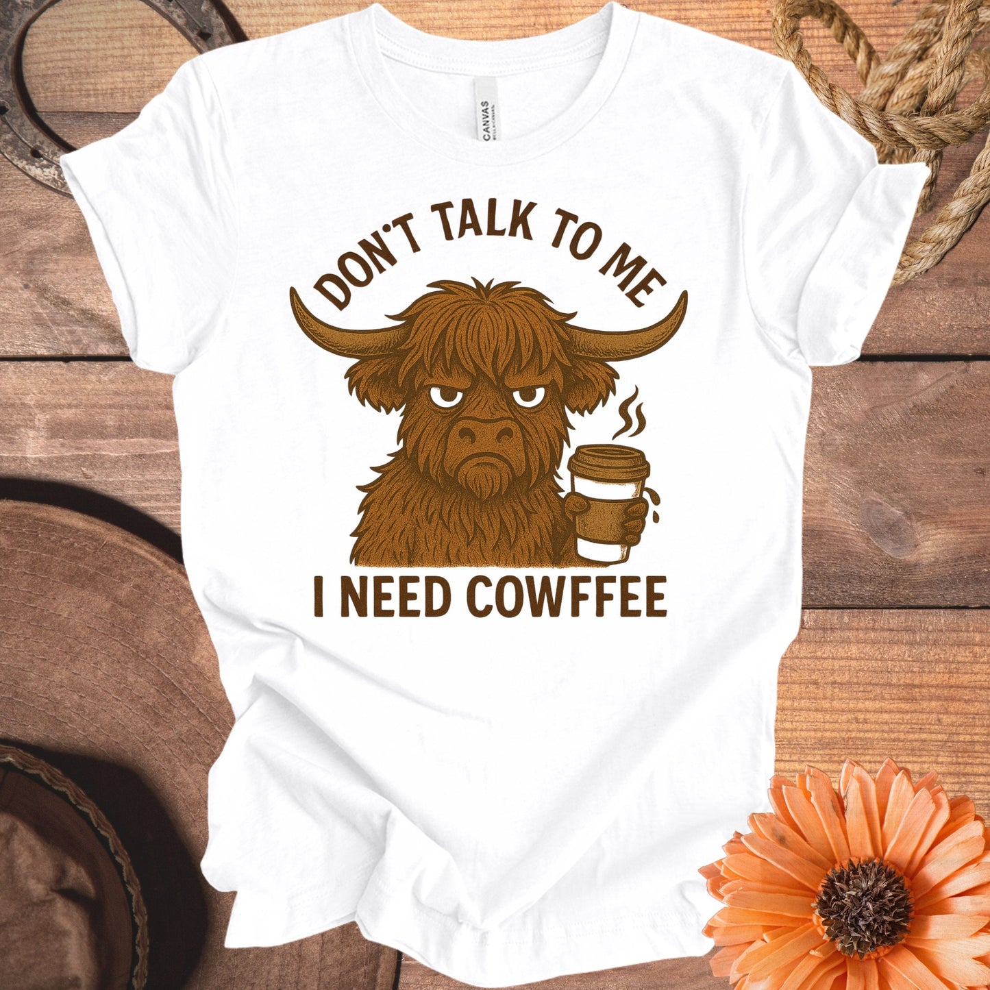 Don't Talk To Me I Need Cowffee T-shirt product