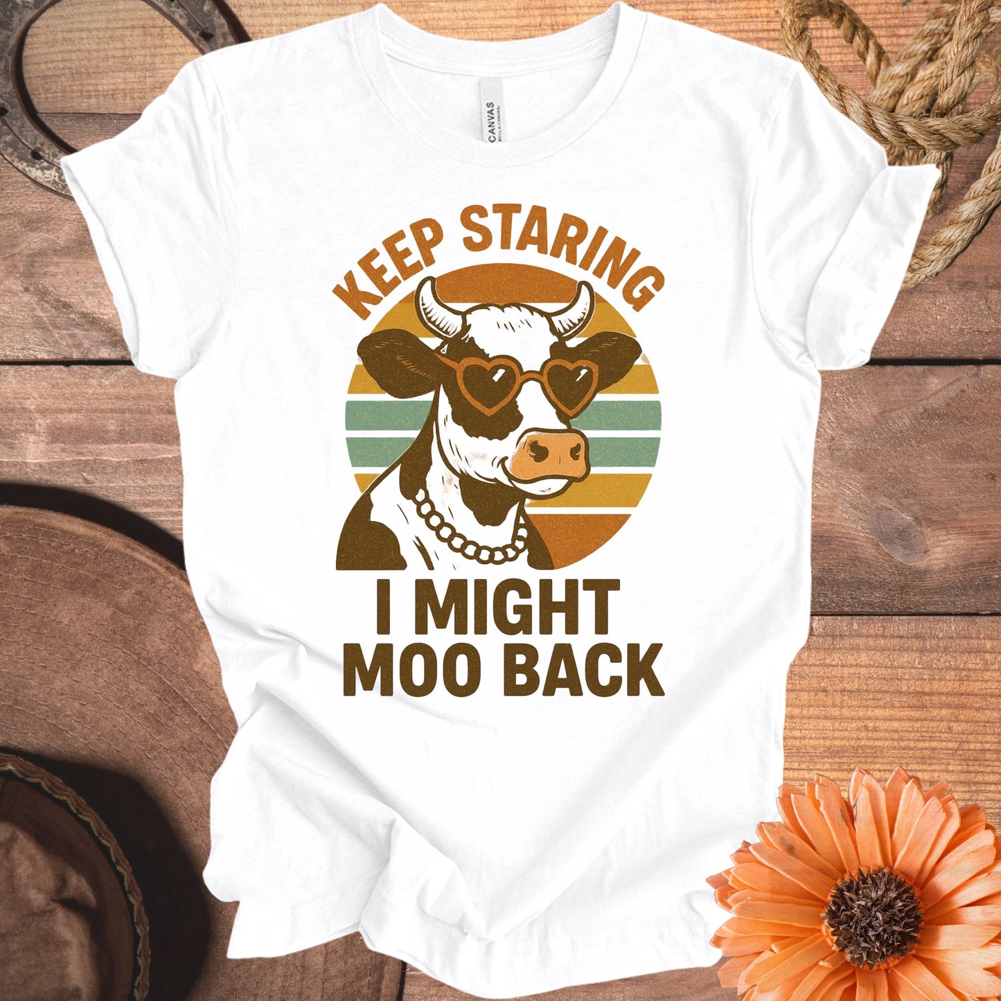 Keep Staring I Might Moo Back Graphic Tee product
