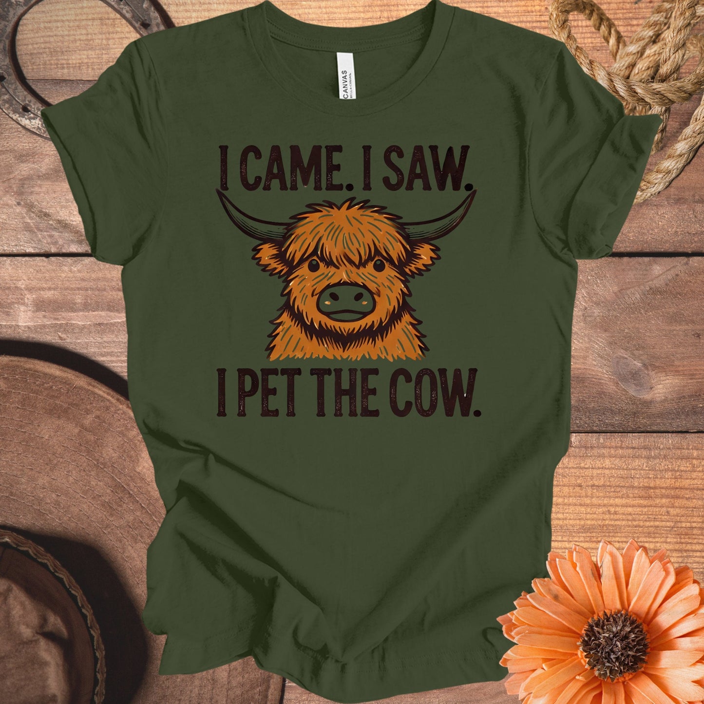 I Came I Saw I Pet The Cow Graphic T-shirt product