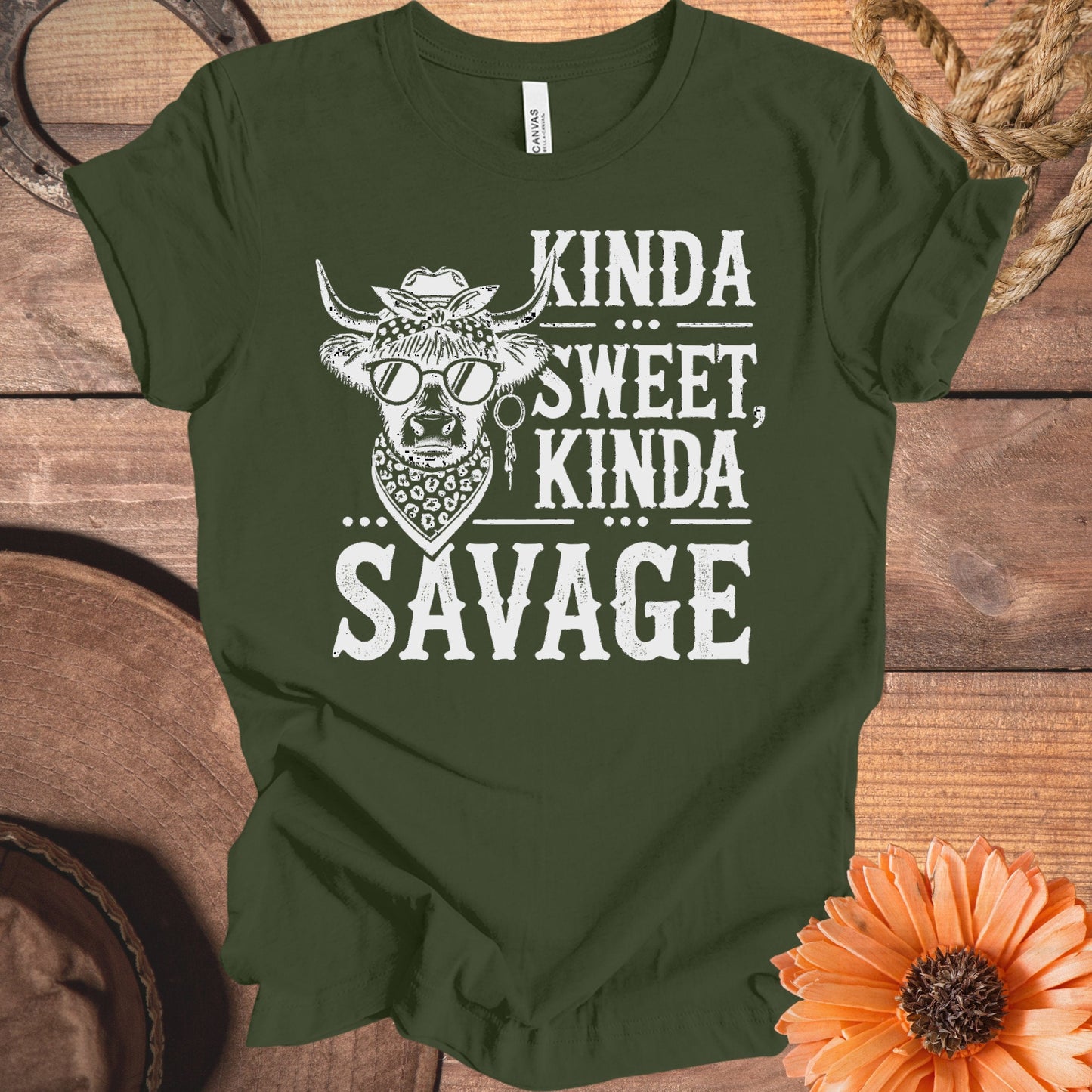 Kinda Sweet Kinda Savage Graphic Tee Shirt product type