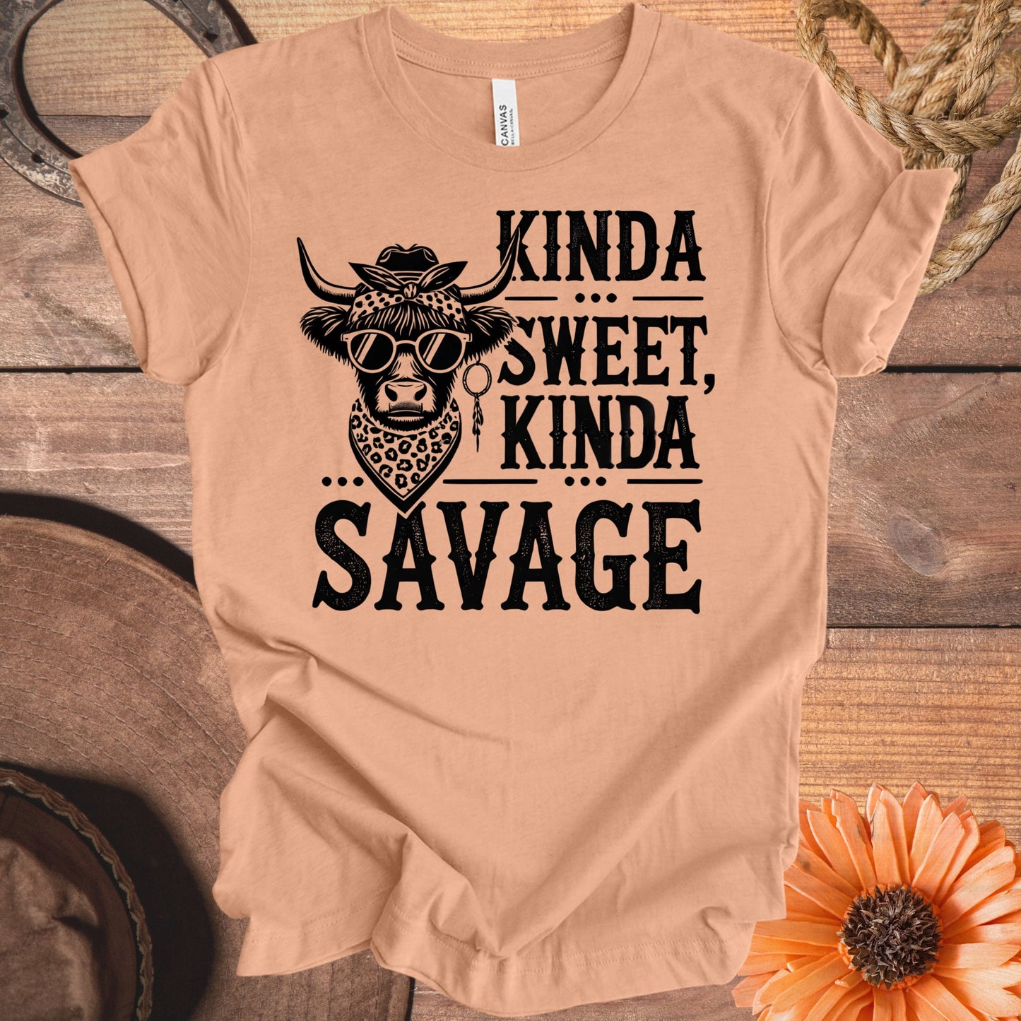 Kinda Sweet Kinda Savage Graphic Tee Shirt product