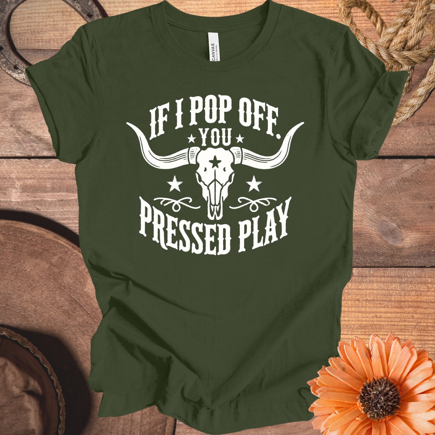 If I Pop Off You Pressed Play Graphic T-Shirt product