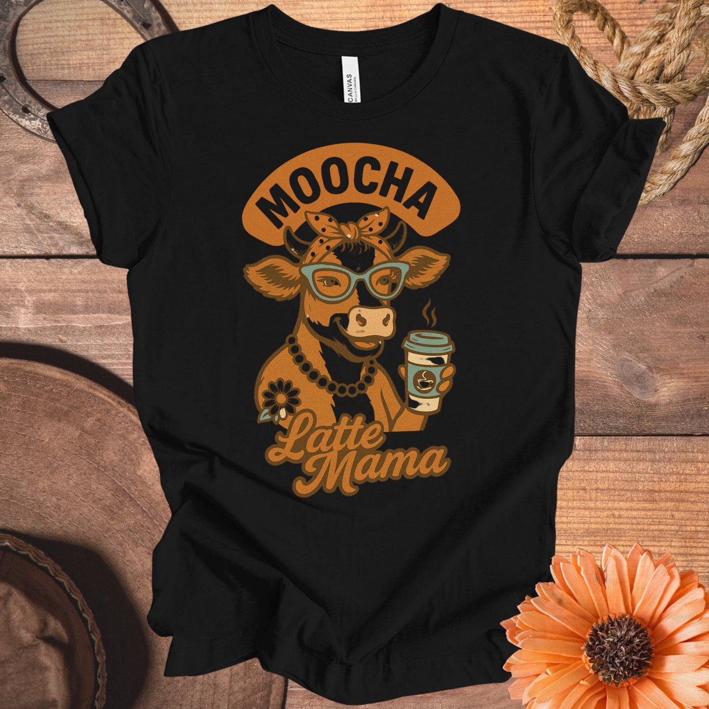 Fun Moocha Latte Mama Graphic Tee shirt product type