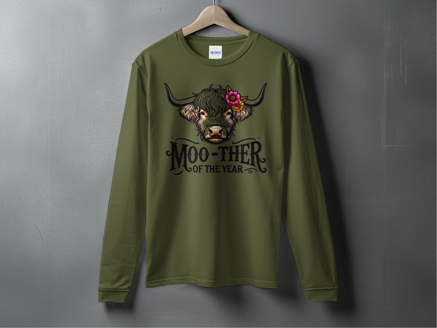 Moo-ther of The Year Long Sleeve Shirt product type