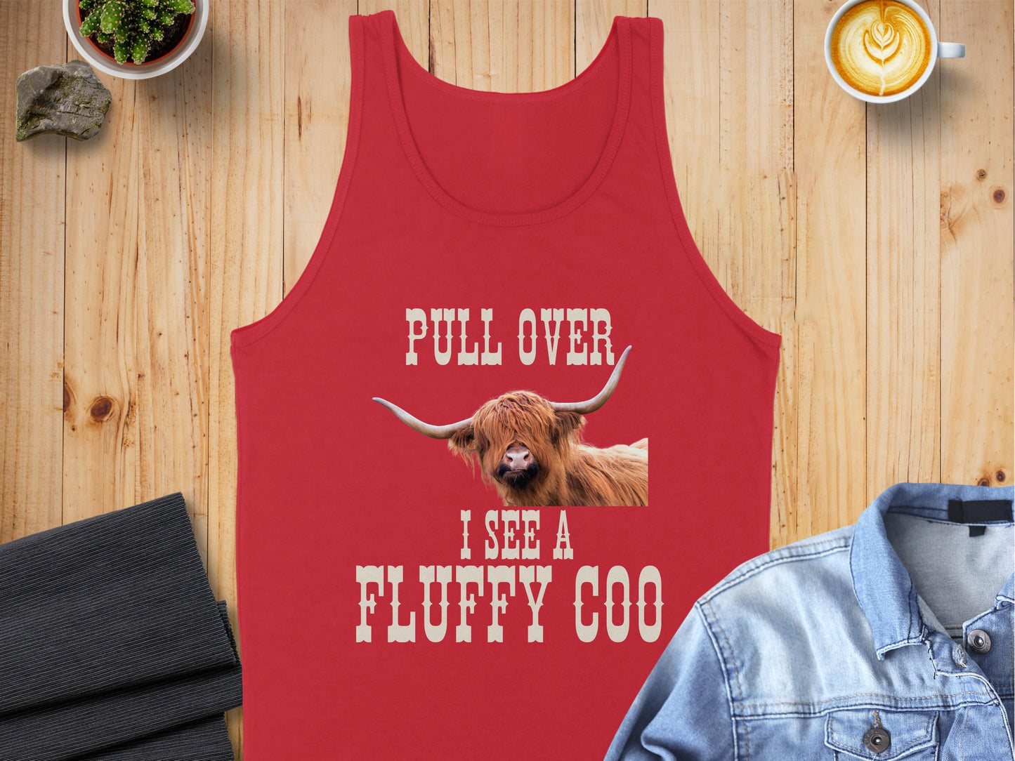 Pull Over I See A Fluffy Coo Tank Top product type