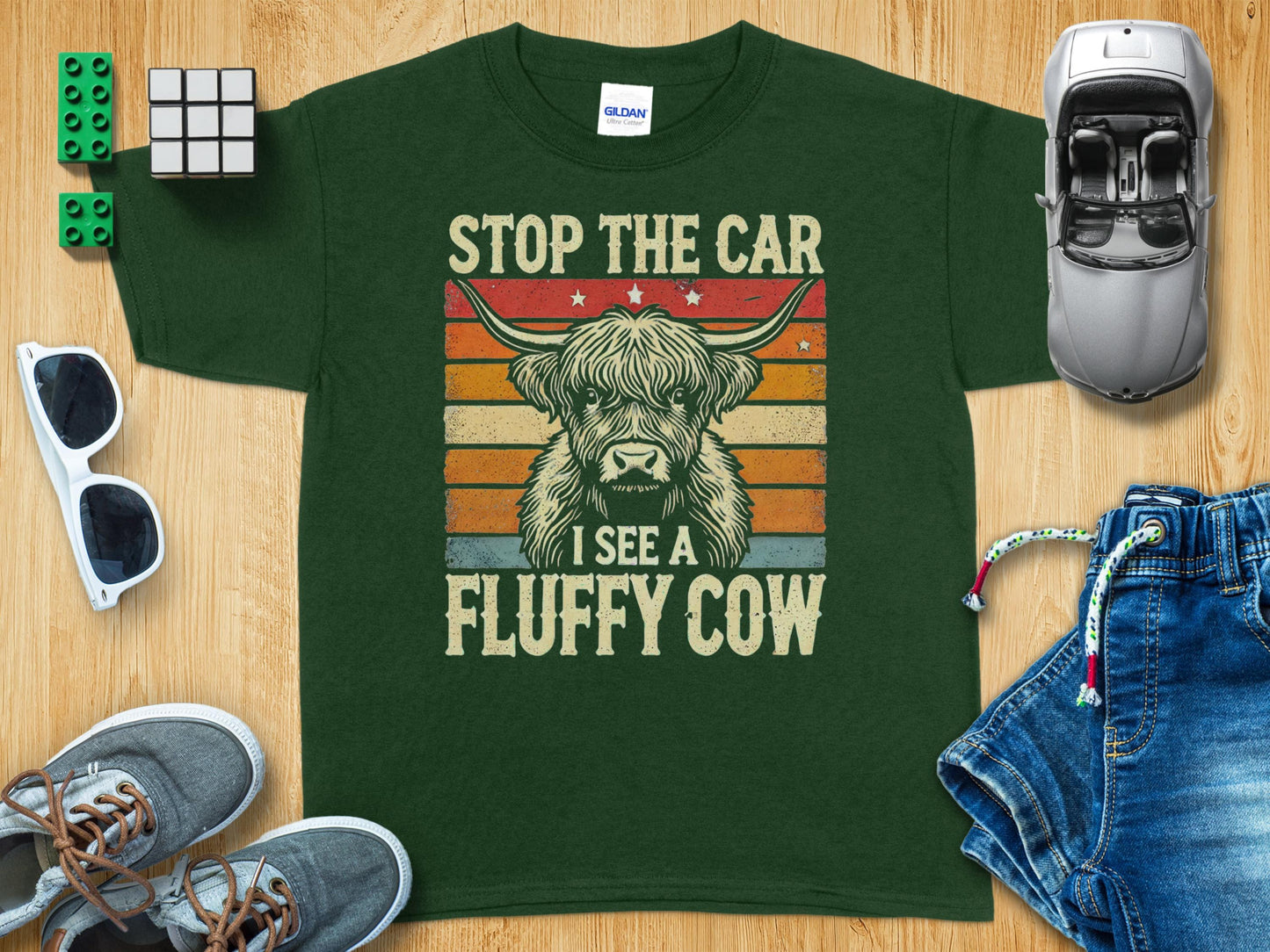Stop The Car I See A Fluffy Cow funny shirt product