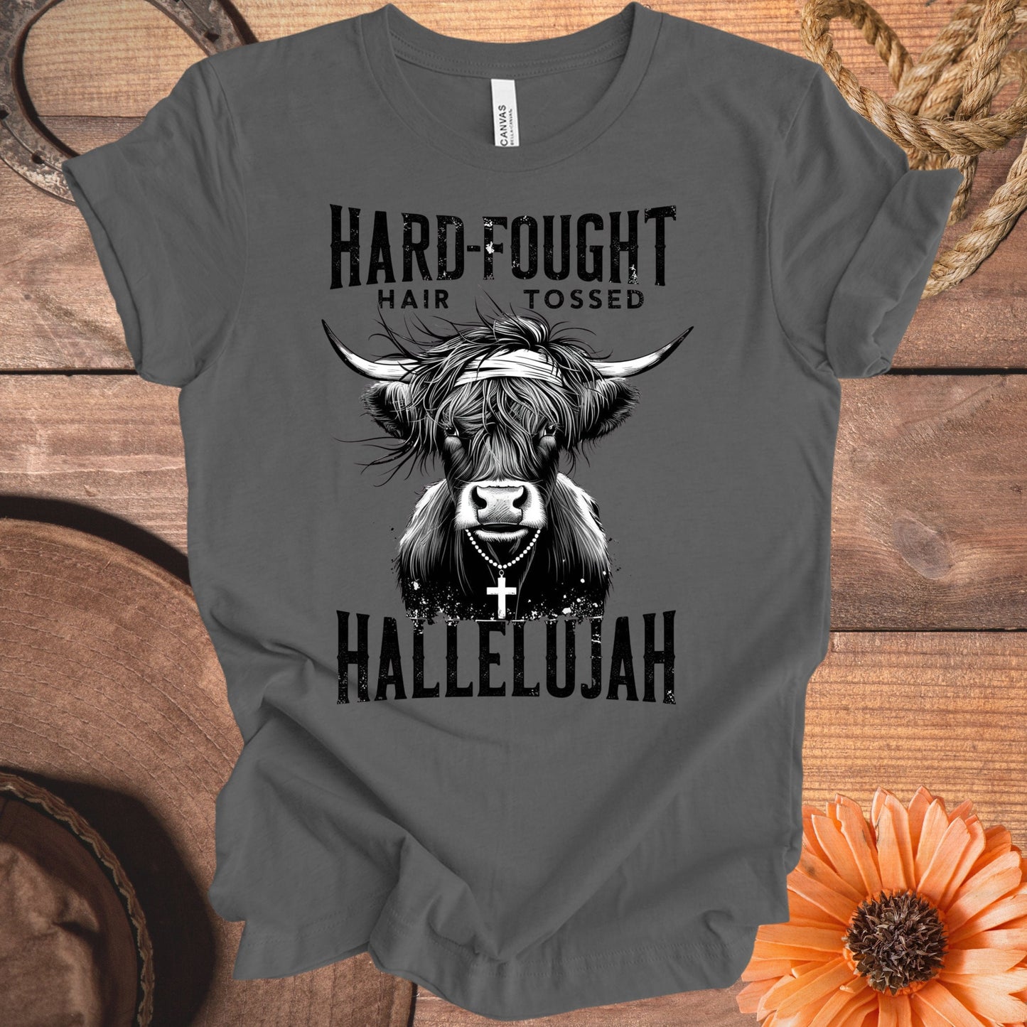 Hard Fought Hair Tossed Hallelujah T-shirt product