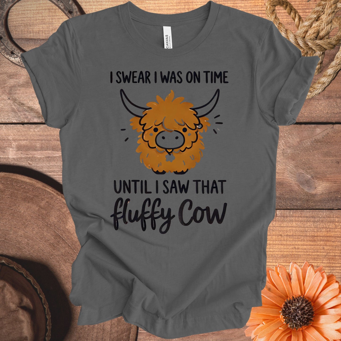 I Swear I Saw That Fluffy Cow Graphic Tee product type