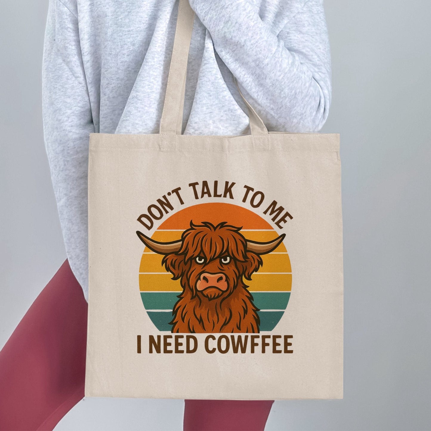 Don't Talk To Me I Need Cowffee shopping bag product type
