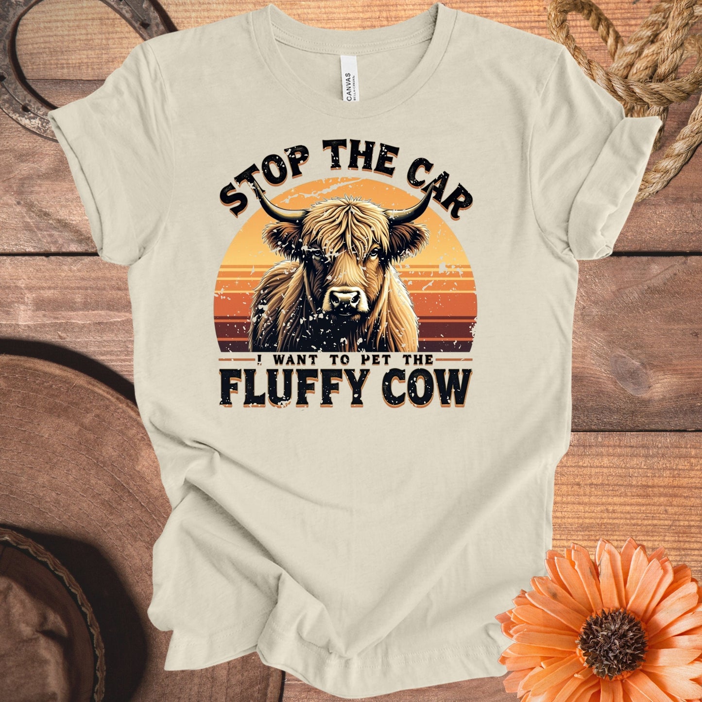 Stop The Car Want To Pet The Fluffy Cow T-Shirt product
