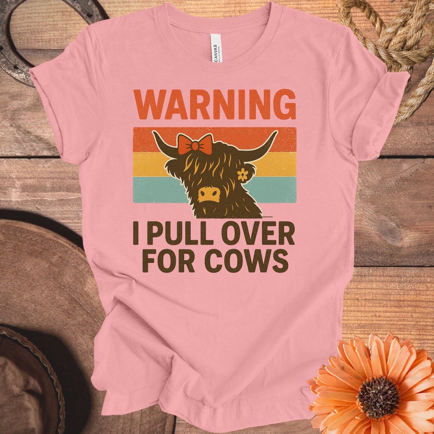 Warning I Pull Over For Cows T-shirt product