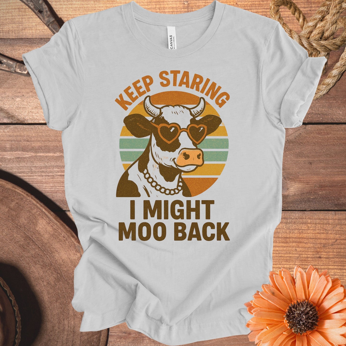 Keep Staring I Might Moo Back Graphic T-Shirt product type