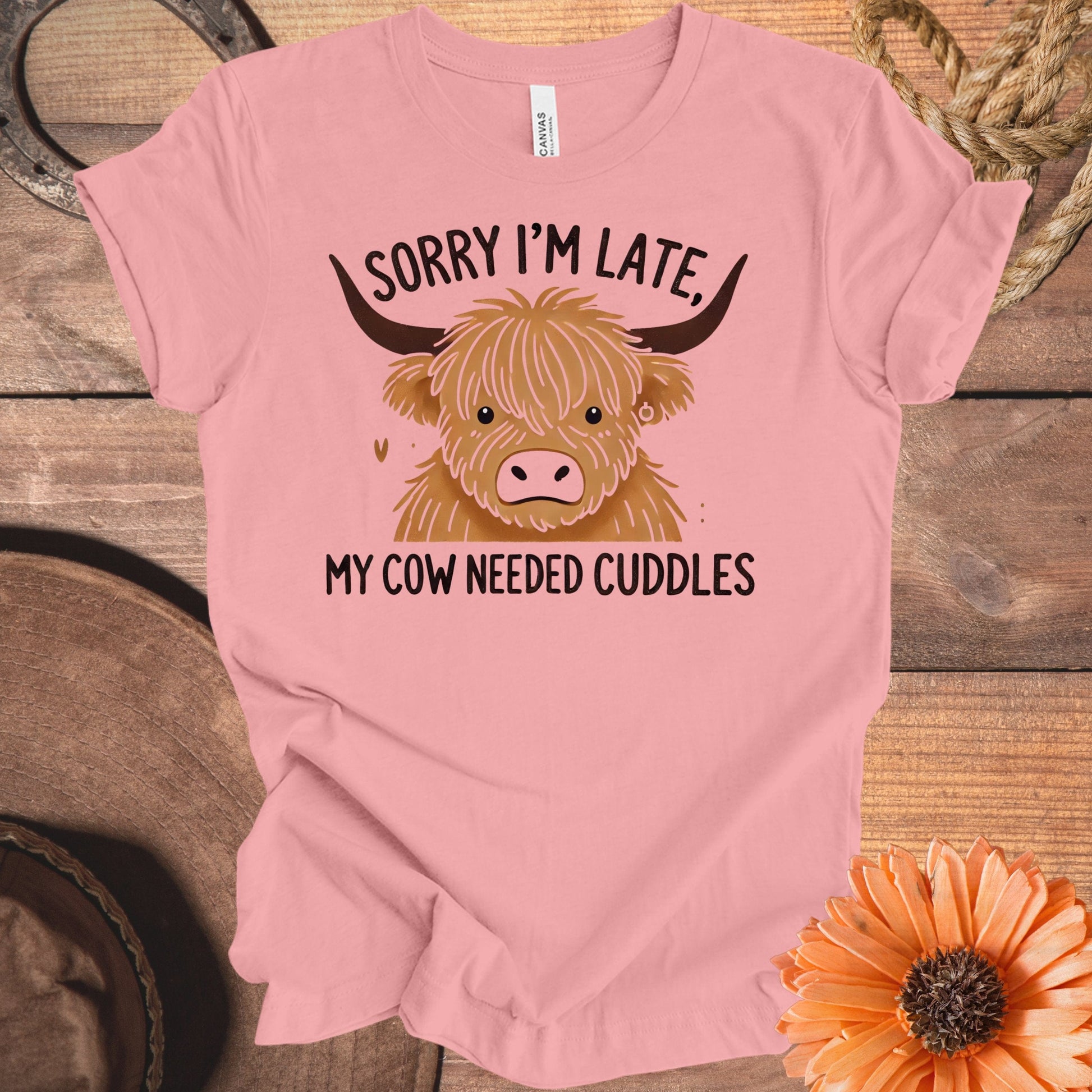 Sorry I'm Late My Cow Needed Cuddles T-shirt product