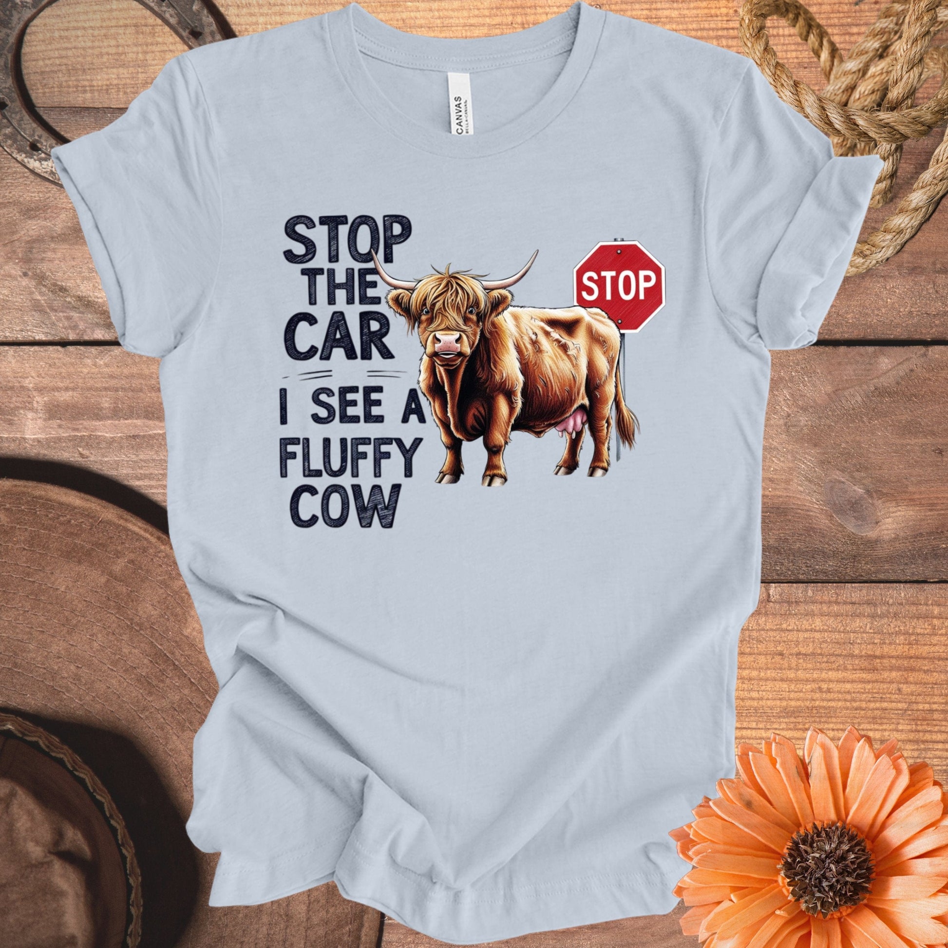 Stop The Car I See A Fluffy Cow T-Shirt product