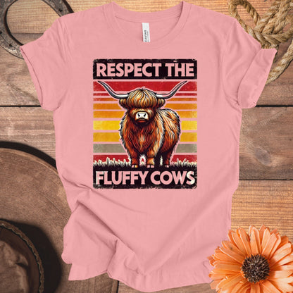 Respect The Fluffy Cows Graphic T-Shirt product type