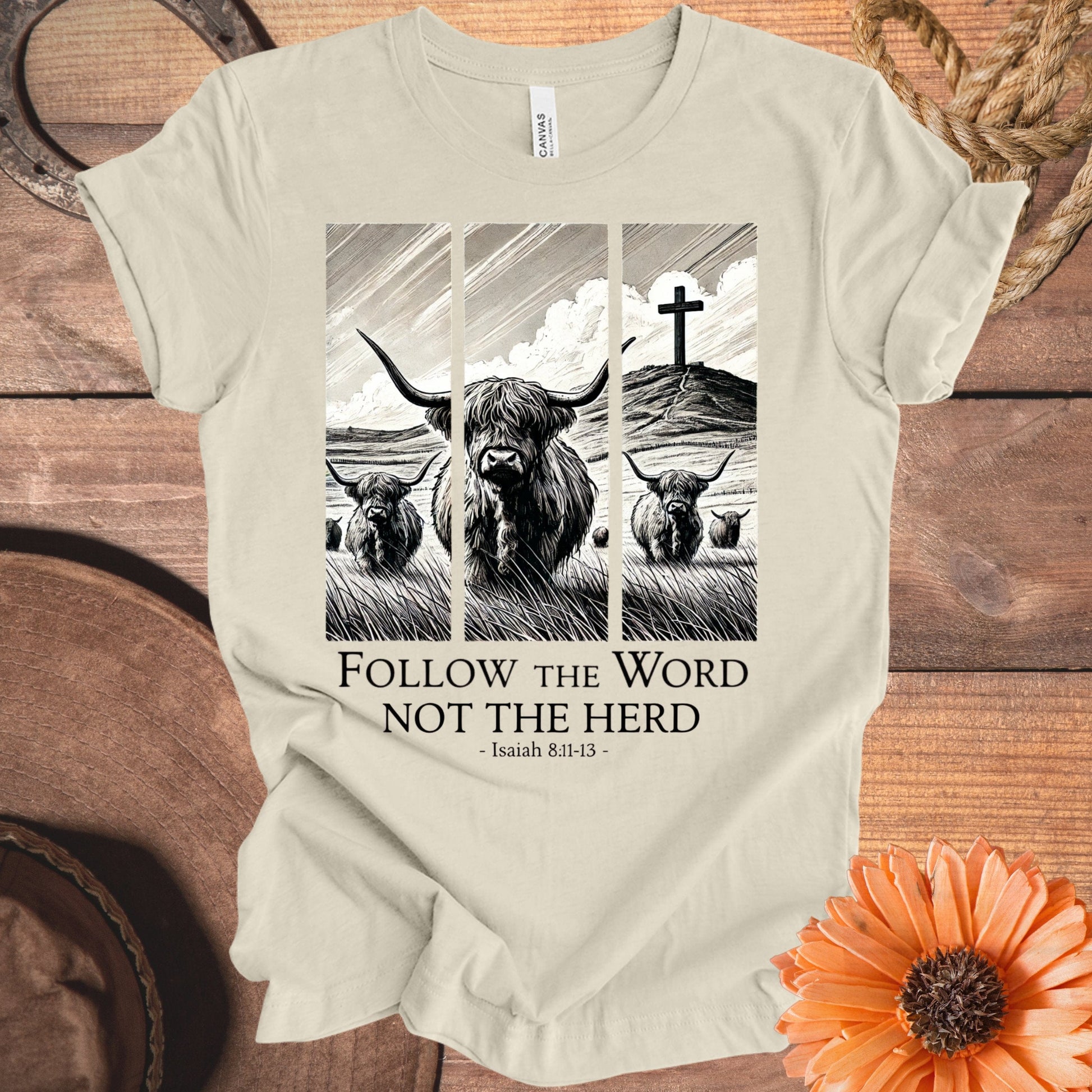Follow The Word Not The Herd Graphic Tee product