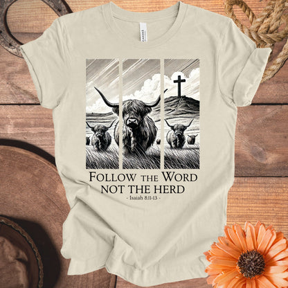 Follow The Word Not The Herd Graphic Tee product