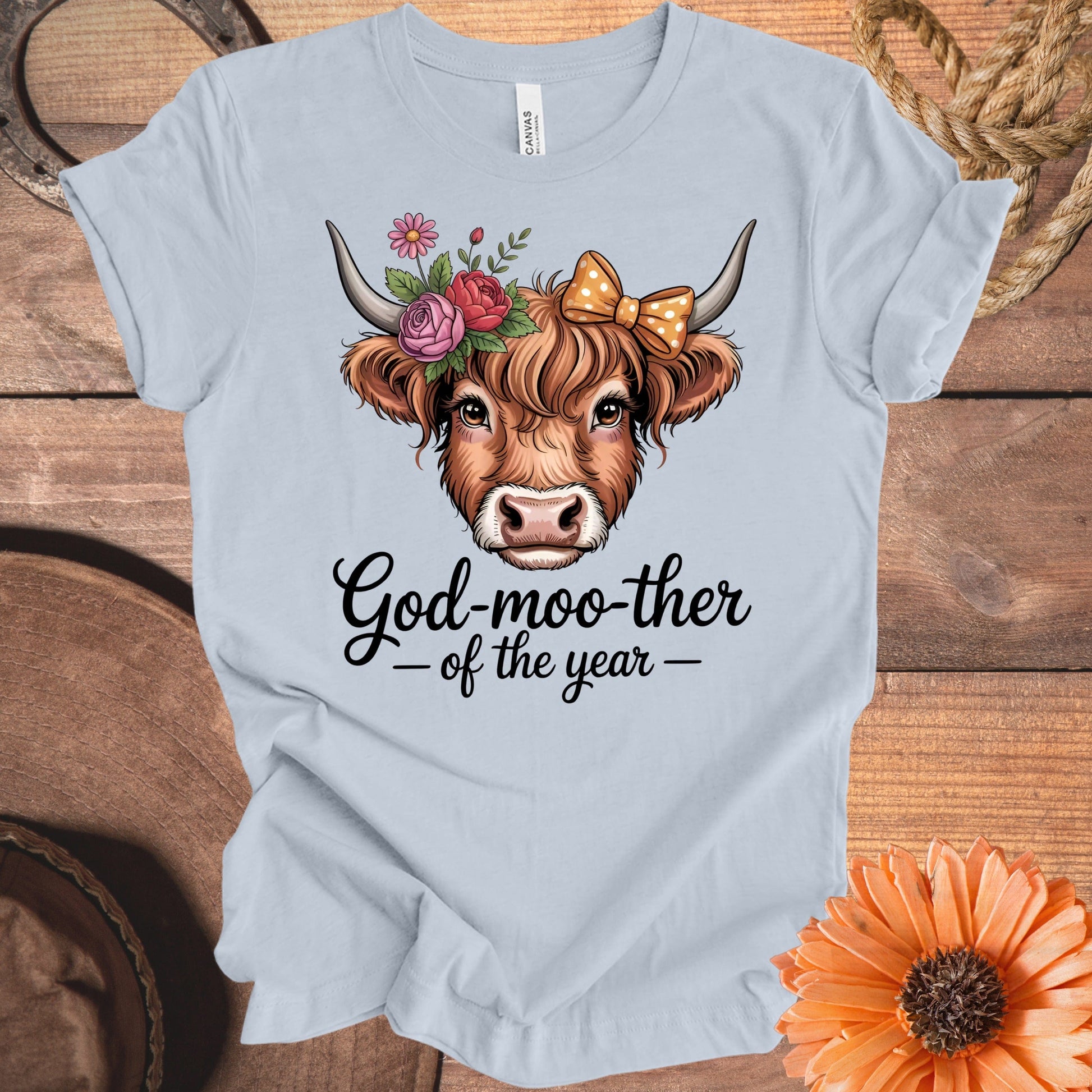 God-moo-ther of the year t-shirt product type