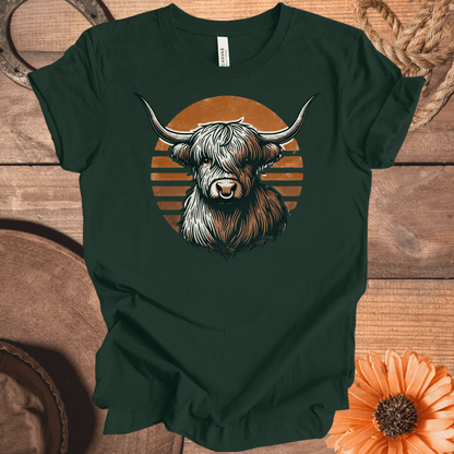 Rustic Highland Cow T-Shirt