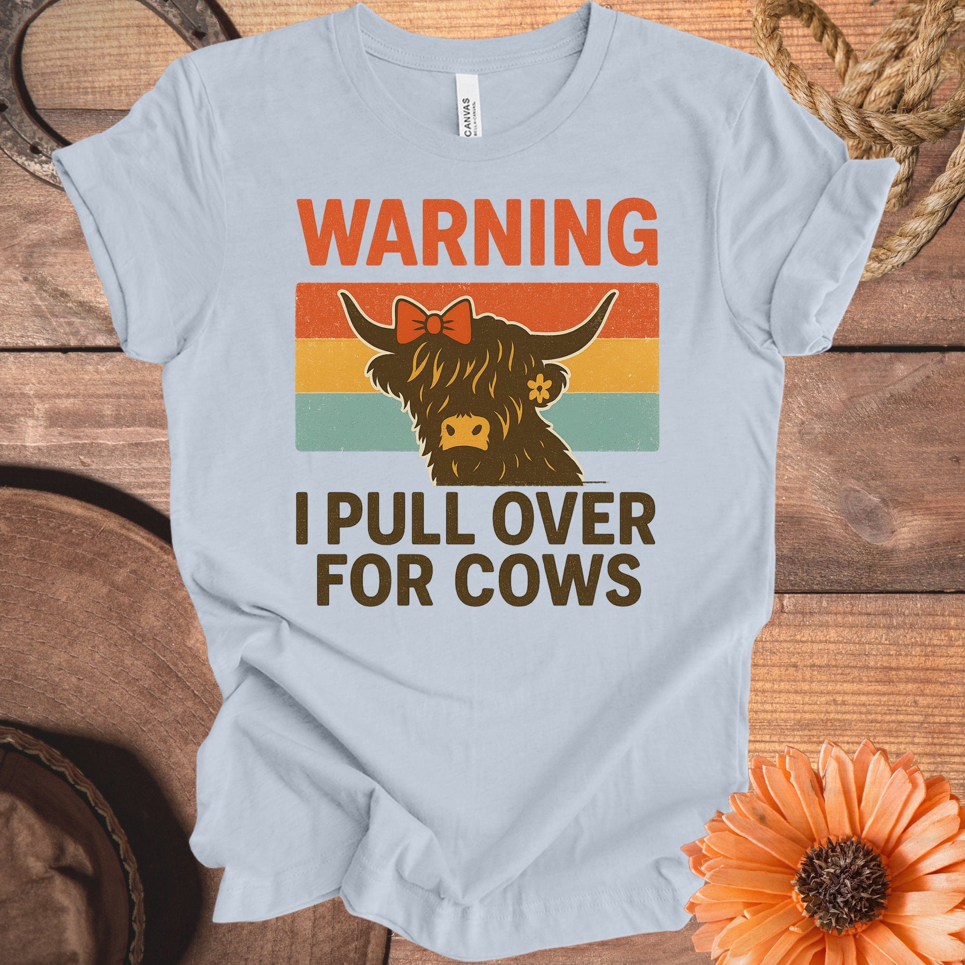 Warning I Pull Over For Cows Graphic T-Shirt product