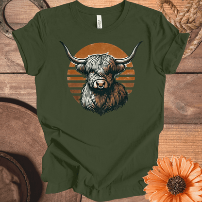 Rustic Highland Cow T-Shirt