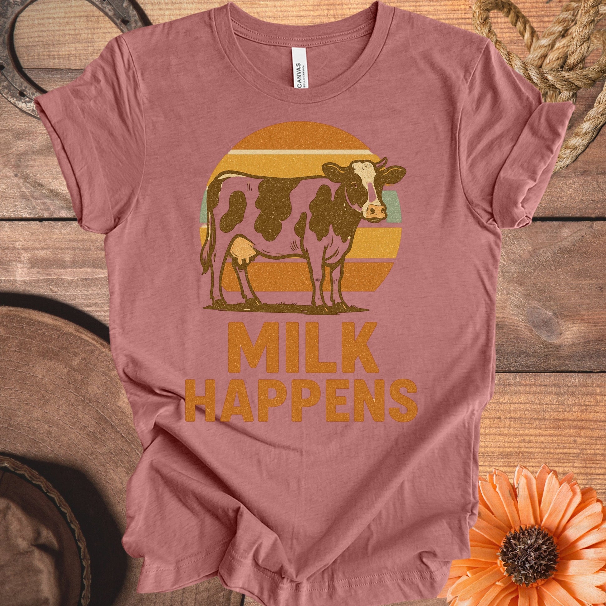 Milk Happens Graphic Cow Design T-Shirt product
