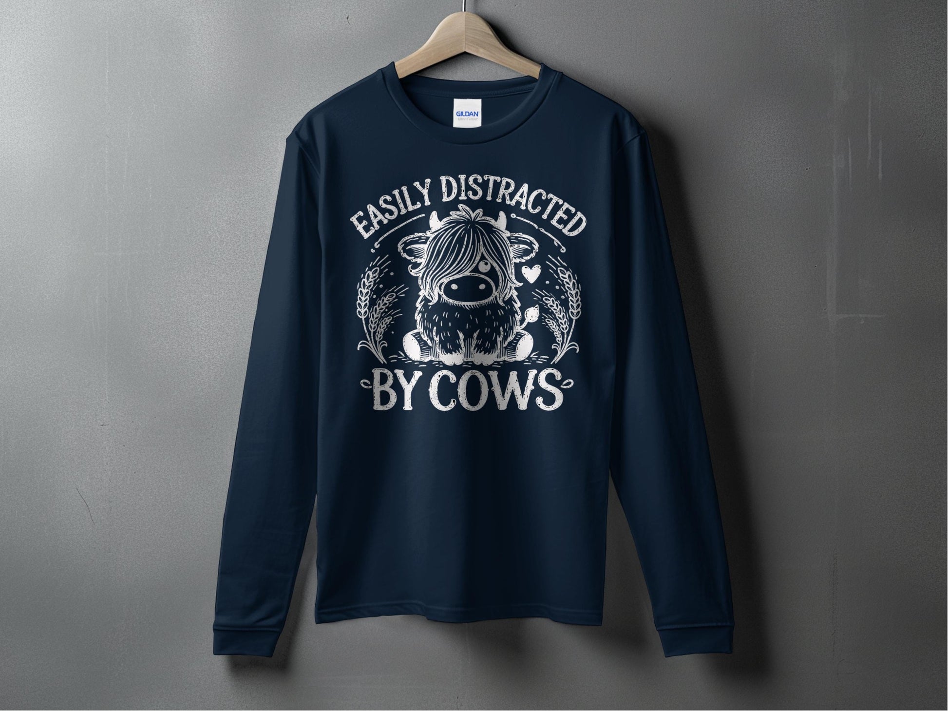 Easily Distracted by Cows Long Sleeve product