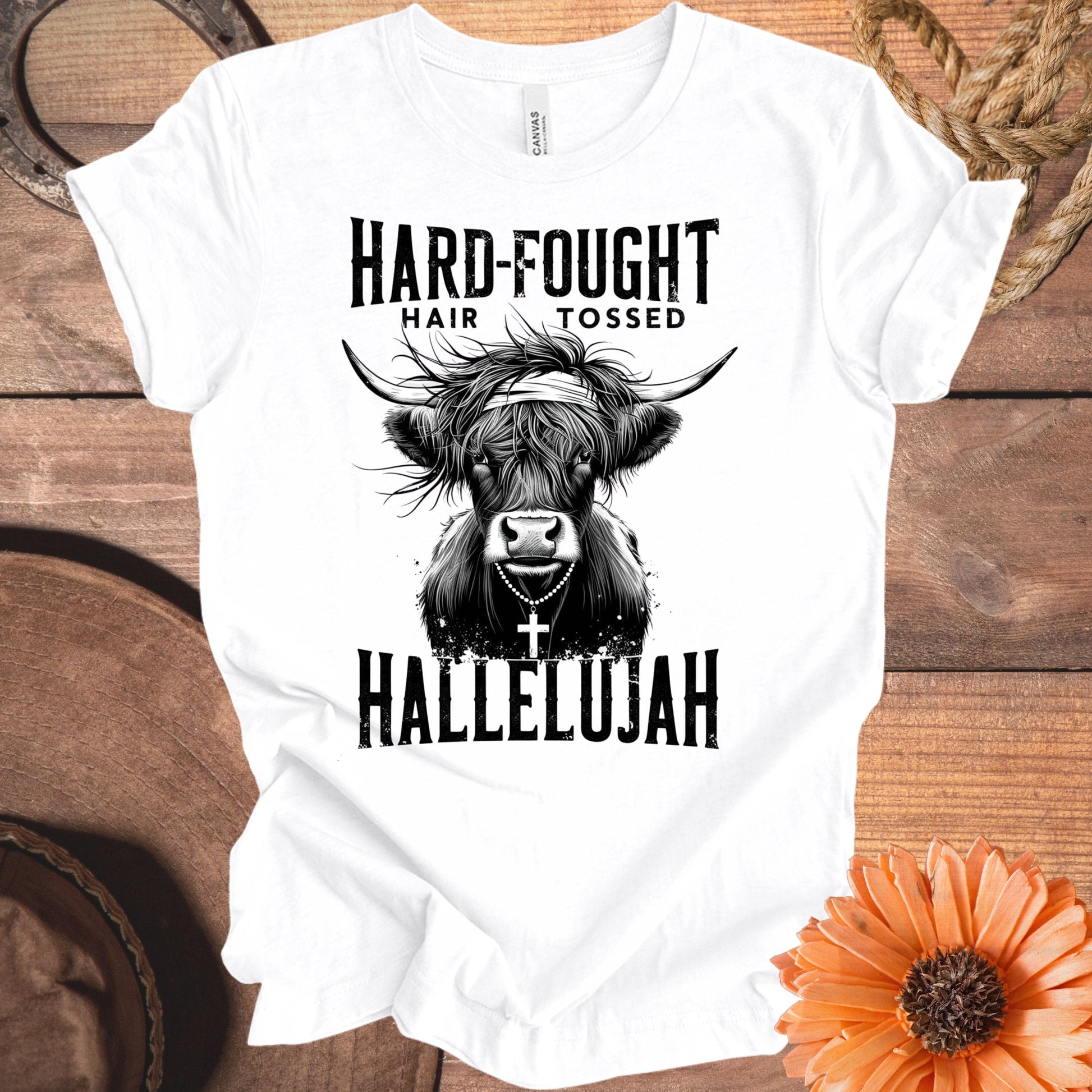 Hard-Fought Hair Tossed Hallelujah Shirt product type