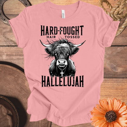 Hard-Fought Hair Tossed Hallelujah T-Shirt product
