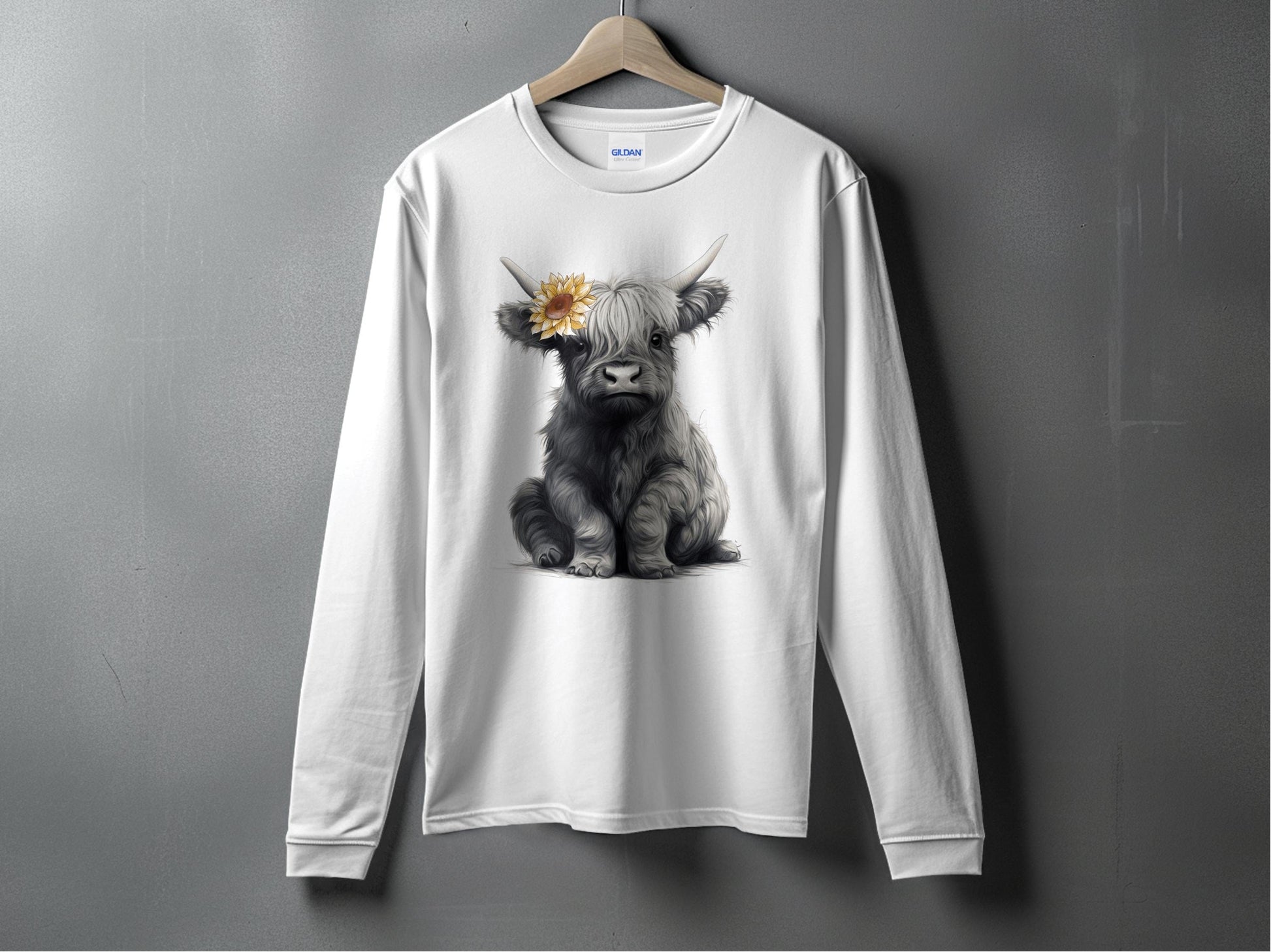 Adorable Highland Cow Long Sleeve Shirt product type