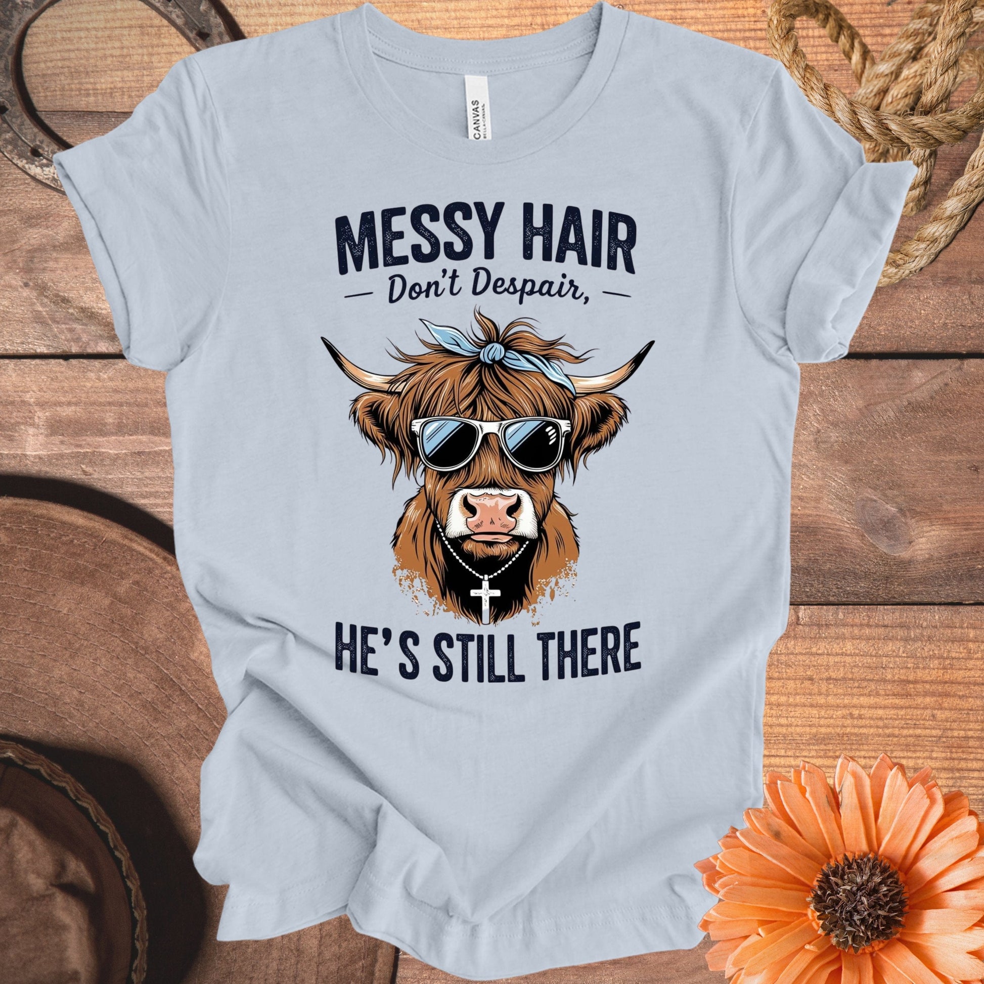 Messy Hair Don't Despair Graphic Tee Shirt product type