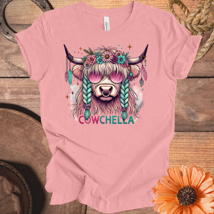 Vibrant Cowchella Themed Short Sleeve Top product