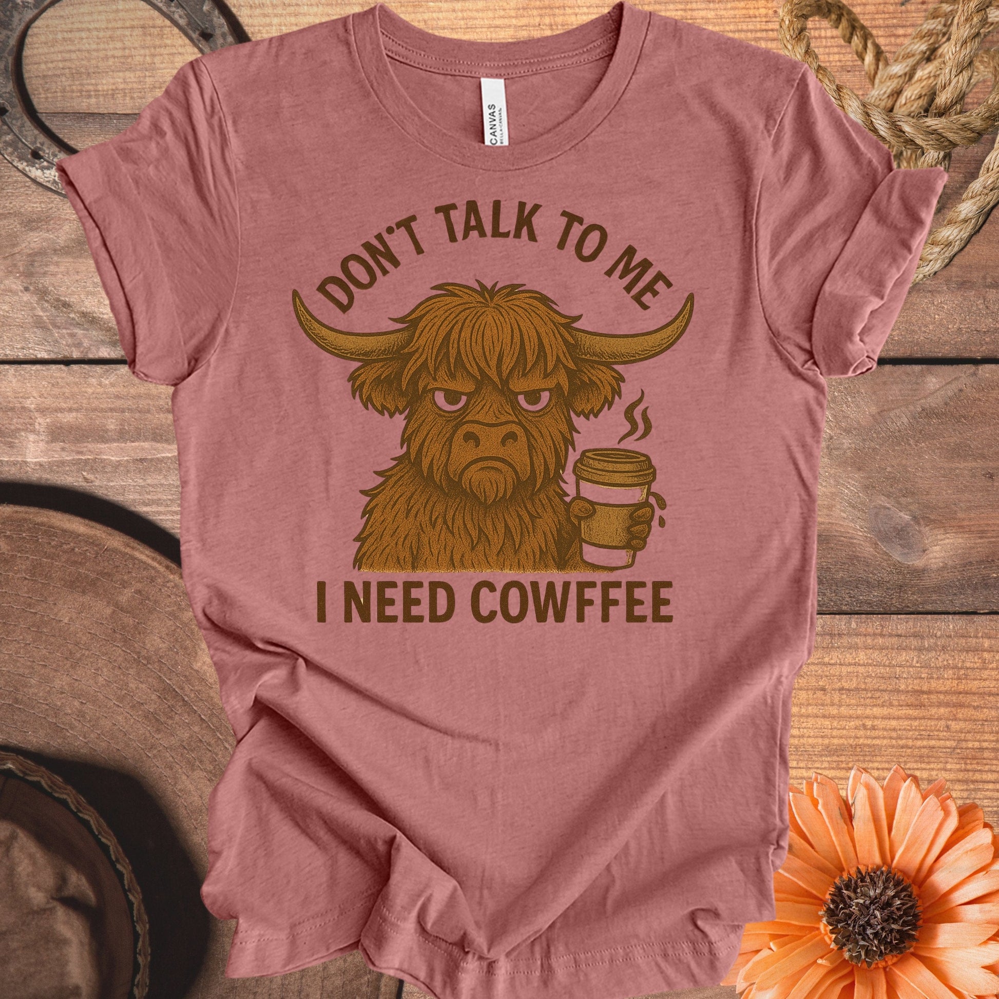Don't Talk To Me I Need Cowffee Shirt Product