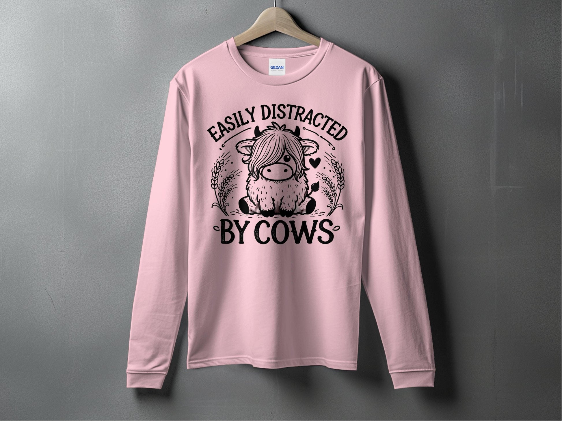 Easily Distracted By Cows Long Sleeve Shirt product type