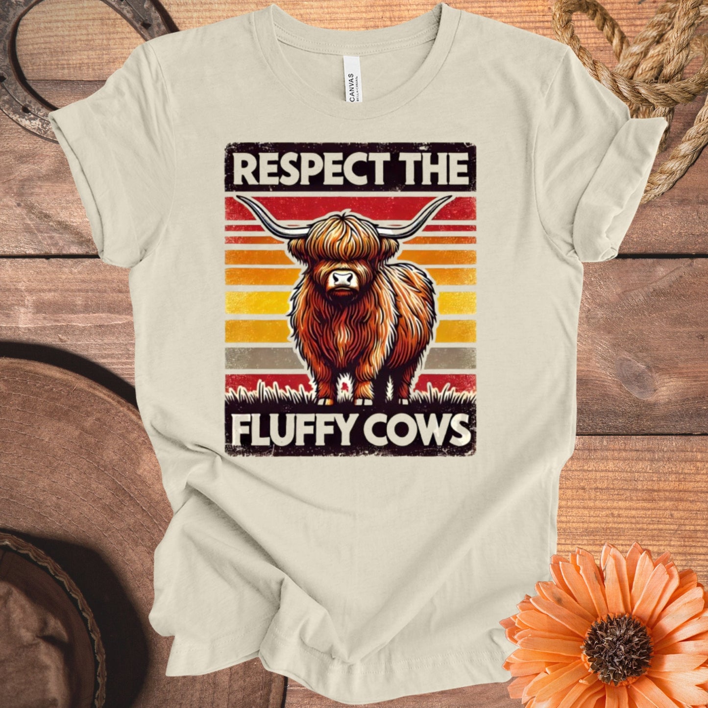 Respect the Fluffy Cows Printed T-shirt product type