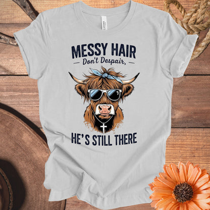 Messy Hair Don't Despair He's Still There product type