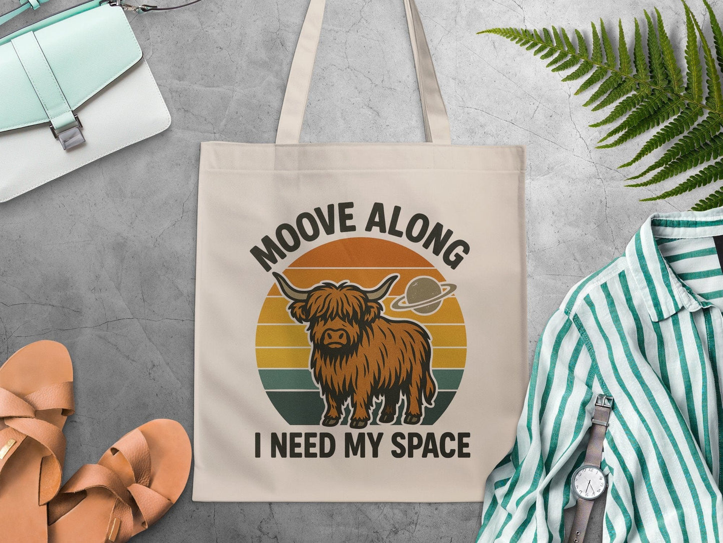 Moove Along I Need My Space Tote Bag product