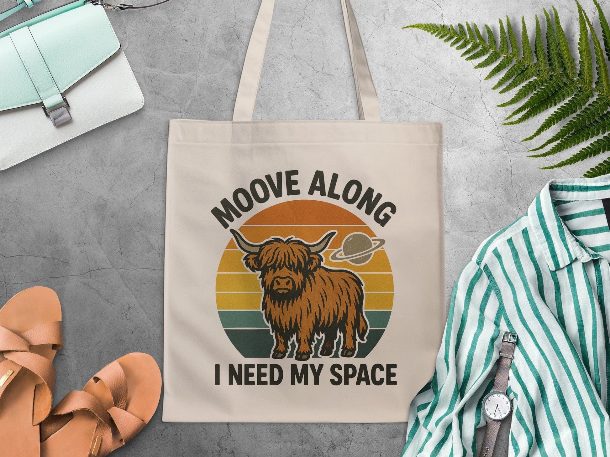 Moove Along I Need My Space Tote Bag product
