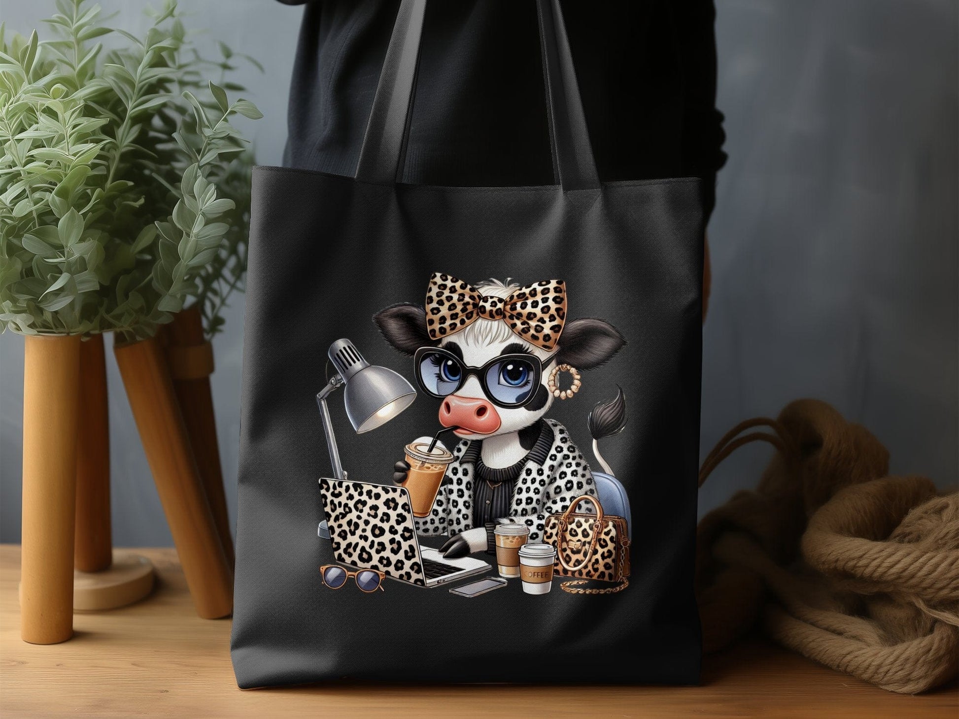 Chic Cow With Accessories Printed Bag product type