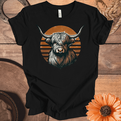 Rustic Highland Cow T-Shirt