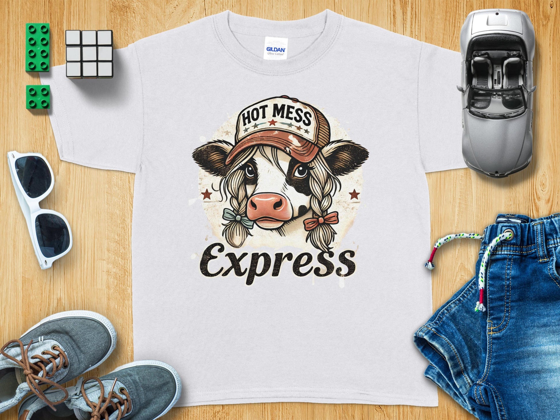 Hot Mess Express Cow Print T-shirt product