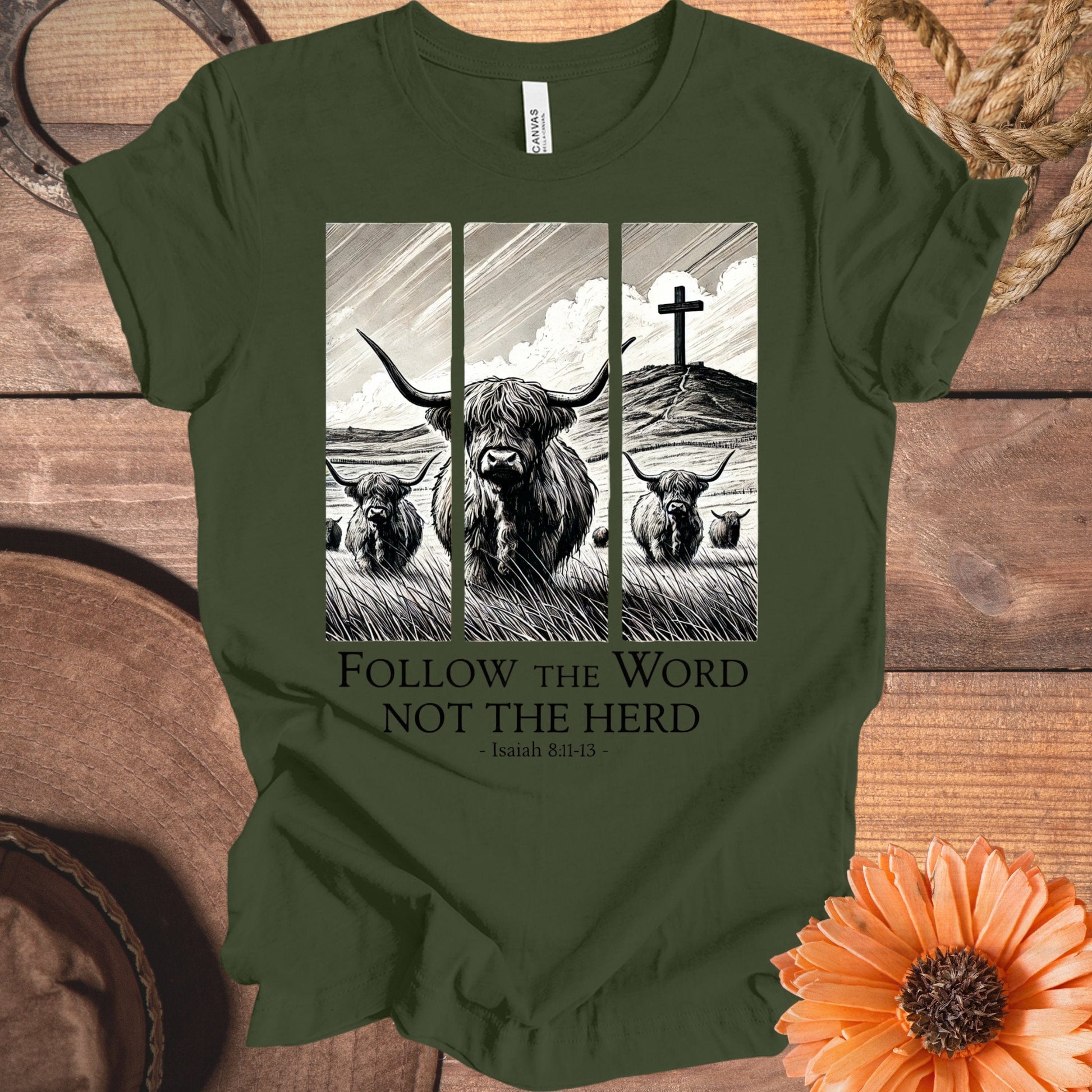 Follow The Word Not The Herd Inspirational Shirt