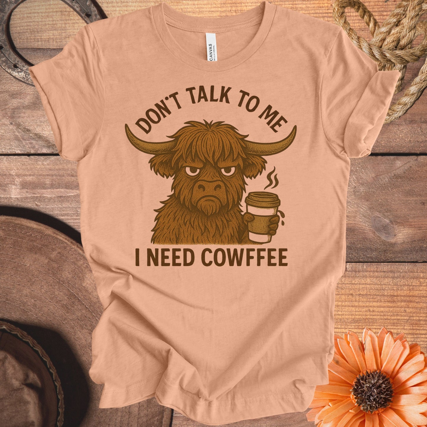 Don't Talk To Me I Need Cowffee T-shirt product