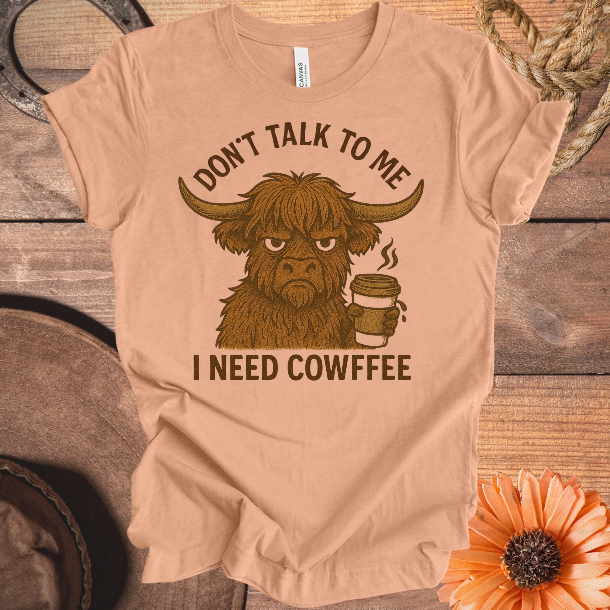 Don't Talk To Me I Need Cowffee T-shirt product