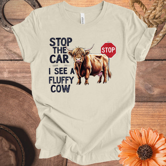 Stop The Car I See A Fluffy Cow Shirt product type