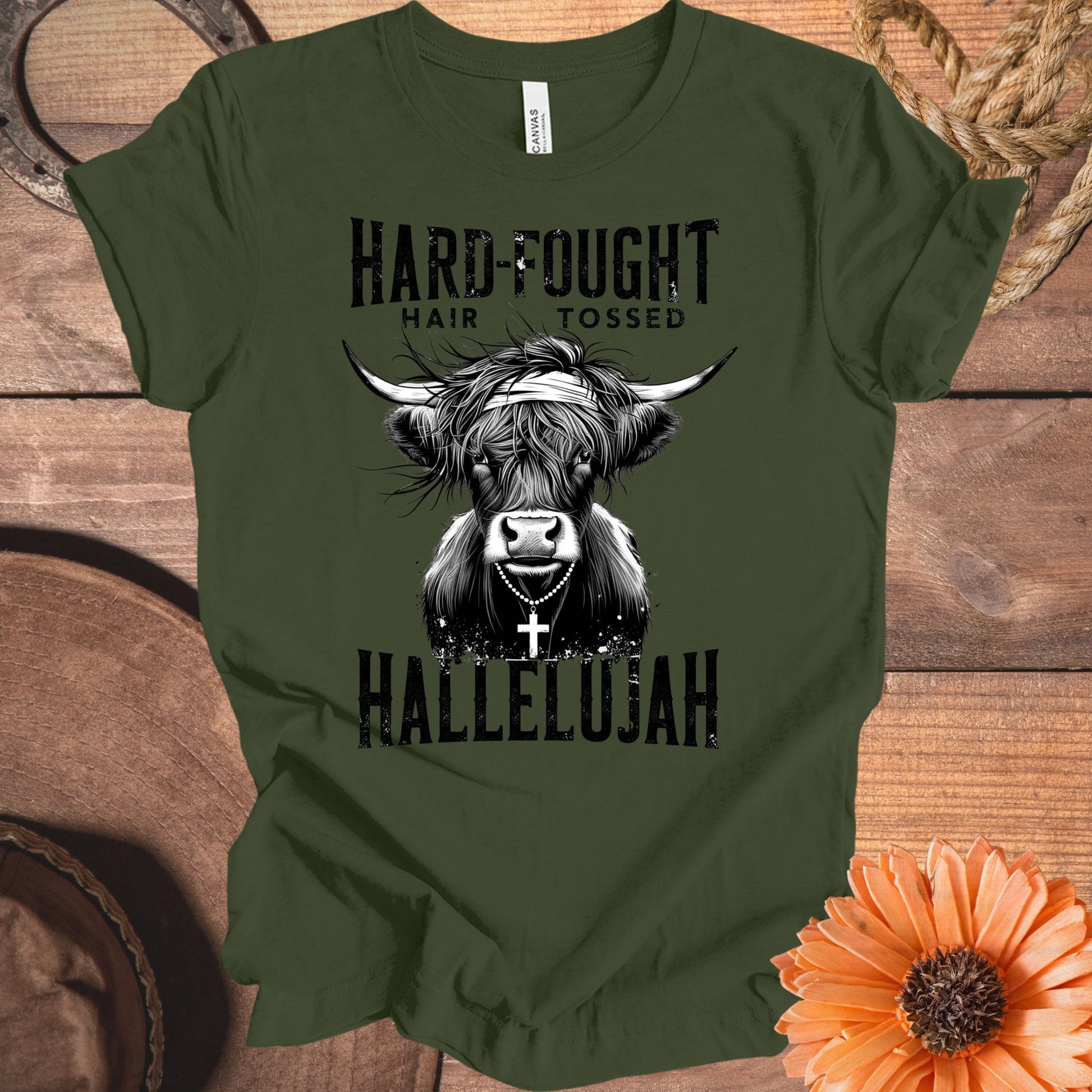 Hard-fought Hair Tossed Hallelujah T-shirt product