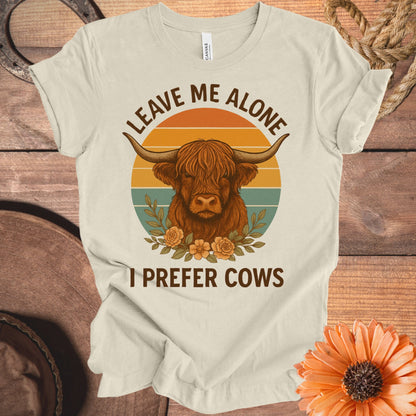 Leave Me Alone I Prefer Cows T-shirt product