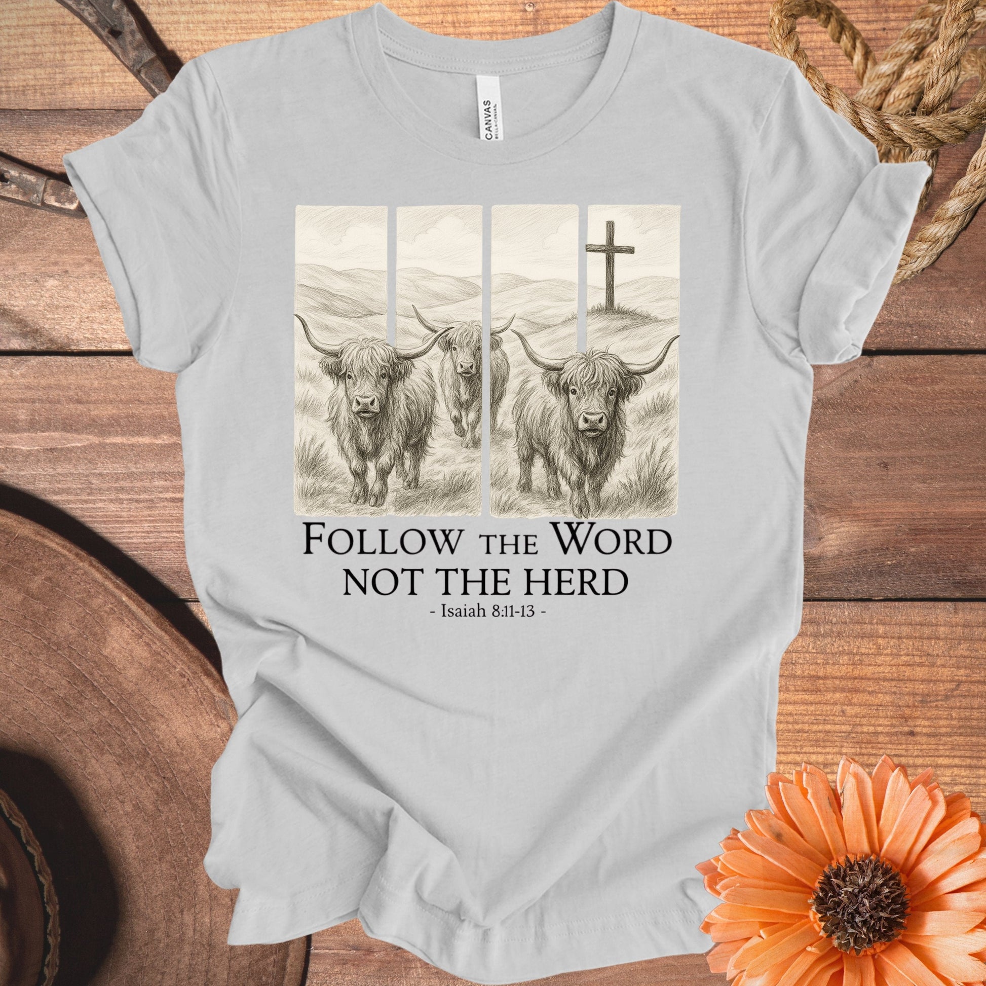 Follow the Word Not the Herd Inspirational T-shirt product